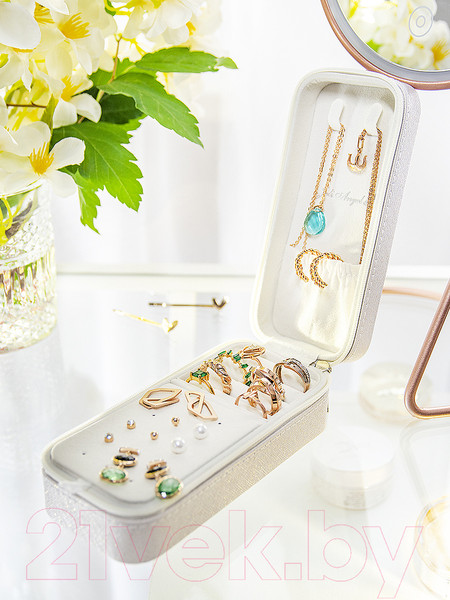 Изображение товара Шкатулка Joli Angel Бэтти SR-703 (белый/экокожа)