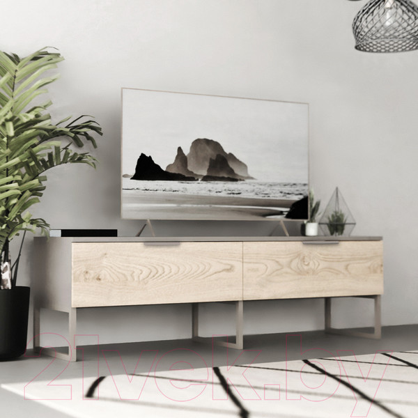 Изображение товара Тумба Crafto Рокки 06 150x38x47 (латте/каштан)