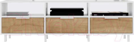 Изображение товара Тумба Crafto Агата 02 150x38x47 (белый/дуб)