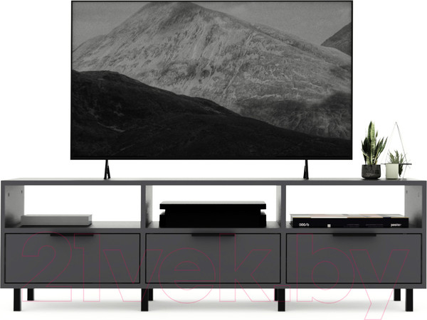 Изображение товара Тумба Crafto Агата 03 150x38x47 (графит)