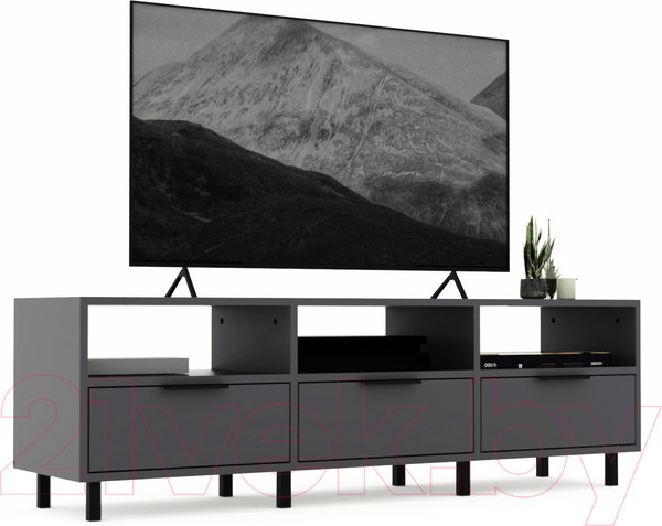 Изображение товара Тумба Crafto Агата 03 150x38x47 (графит)