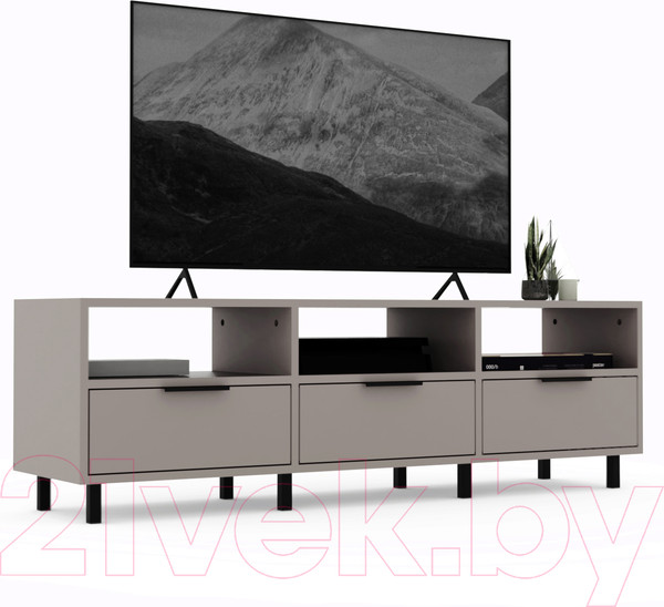 Изображение товара Тумба Crafto Агата 07 150x38x47 (латте/черный)