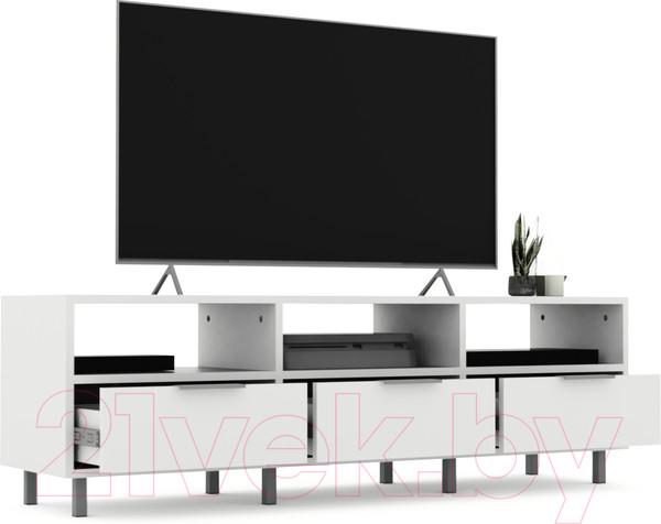 Изображение товара Тумба Crafto Агата 07 150x38x47 (латте/черный)