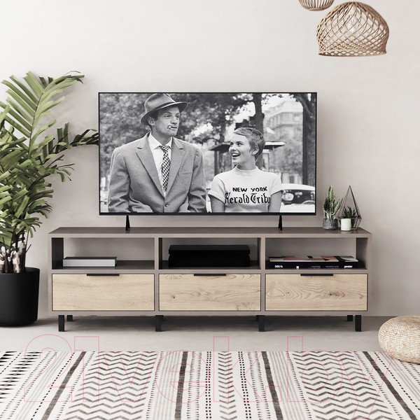 Изображение товара Тумба Crafto Агата 08 150x38x47 (латте/каштан)