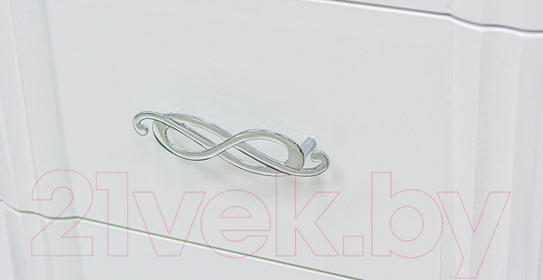 Изображение товара Шкаф с витриной Мебель-Неман София МН-025-20 (белый глянец)