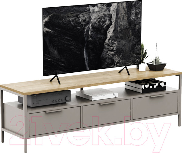 Изображение товара Тумба Crafto Фрида 06 154x40x47 (дуб/латте)