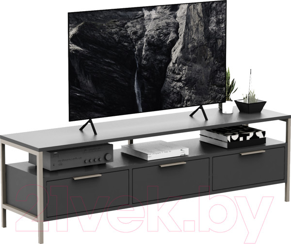 Изображение товара Тумба Crafto Фрида 09 154x40x47 (графит/латте)