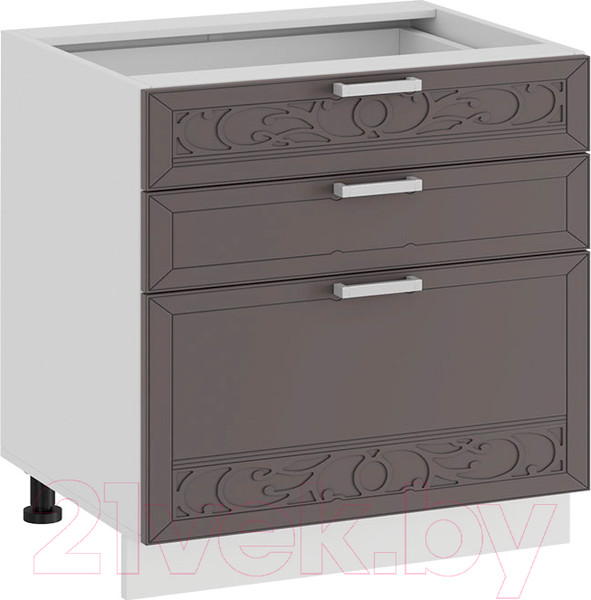 Изображение товара Шкаф-стол кухонный ТриЯ Долорес 1Н6Я3 (белый/муссон)