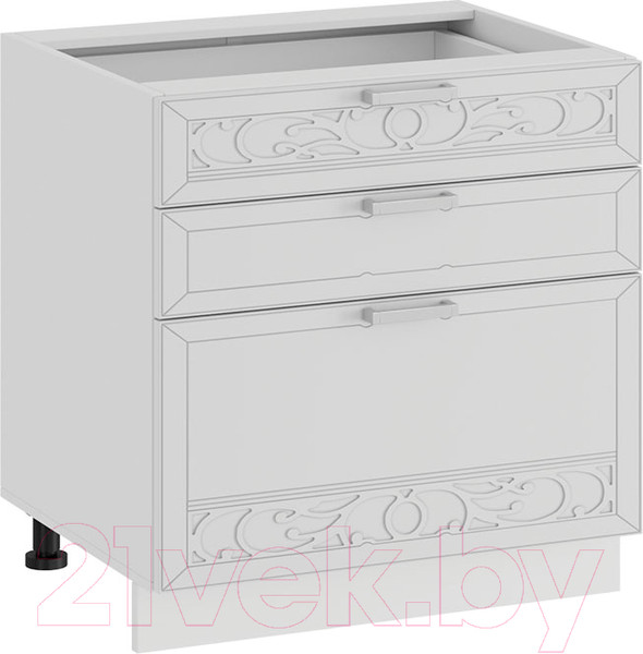 Изображение товара Шкаф-стол кухонный ТриЯ Долорес 1Н6Я3 (белый/сноу)