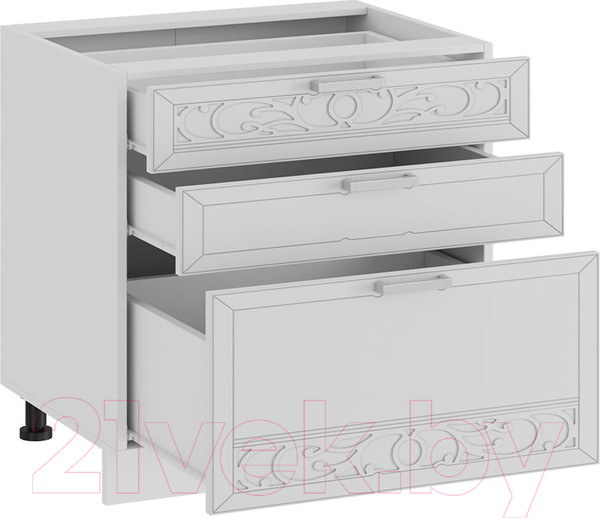 Изображение товара Шкаф-стол кухонный ТриЯ Долорес 1Н6Я3 (белый/сноу)