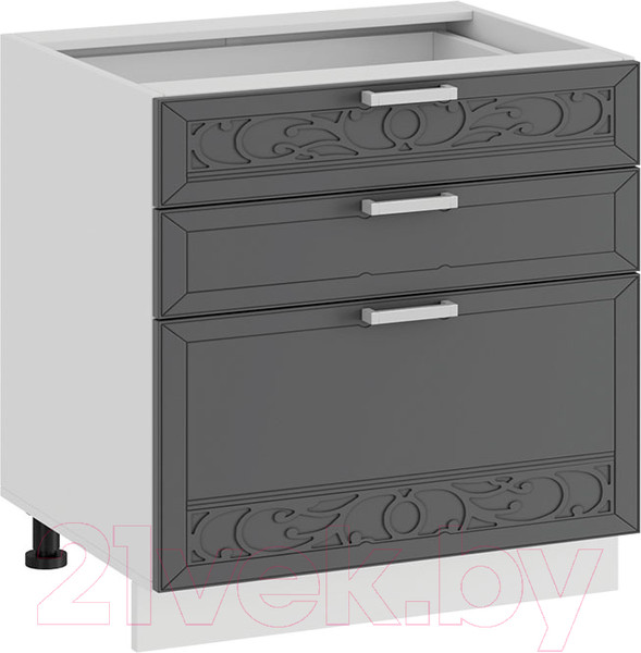 Изображение товара Шкаф-стол кухонный ТриЯ Долорес 1Н6Я3 (белый/титан)