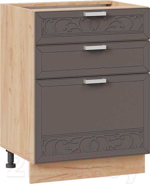 Изображение товара Шкаф-стол кухонный ТриЯ Долорес 1Н6Я3  (дуб крафт золотой/муссон)