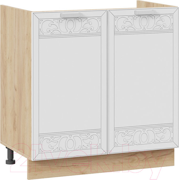 Изображение товара Шкаф под мойку ТриЯ Долорес 1Н8М (дуб крафт золотой/сноу)