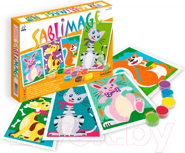 Изображение товара Набор для творчества SentoSphere Песочные картинки. Животные / 885