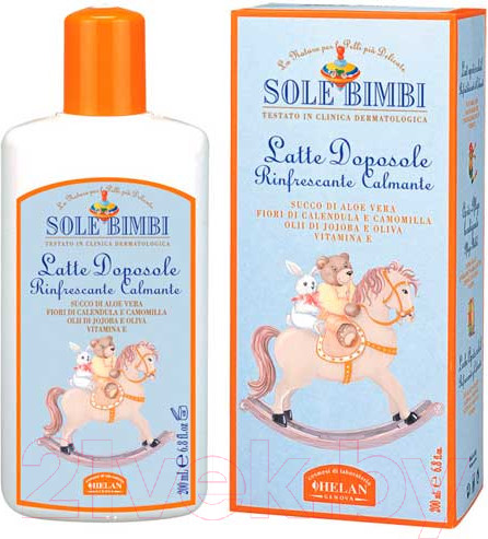 Изображение товара Молочко после загара Helan Sole Bimbi / 40D  (200мл)