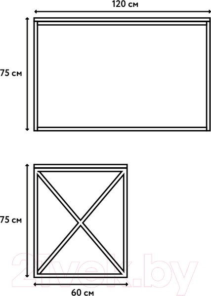 Изображение товара Письменный стол Crafto Модерн Лофт 02 120x60x75 (графит)