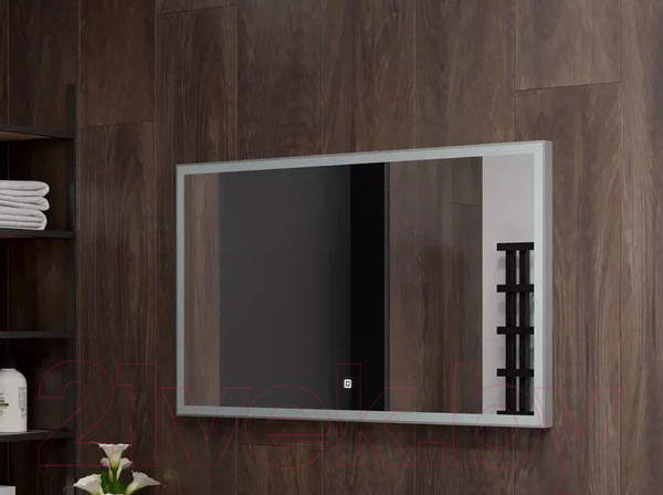 Изображение товара Зеркало Континент Frame Silver Led 120x70