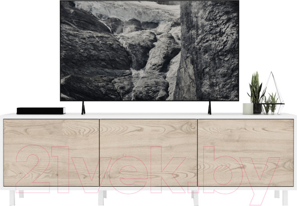 Изображение товара Тумба Crafto Анри 03 150x38x47 (белый/каштан)