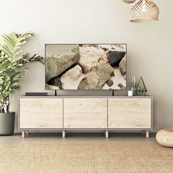 Изображение товара Тумба Crafto Анри 04 150x38x47 (латте/каштан)