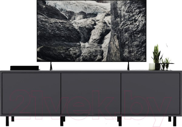 Изображение товара Тумба Crafto Анри 06 150x38x47 (графит)