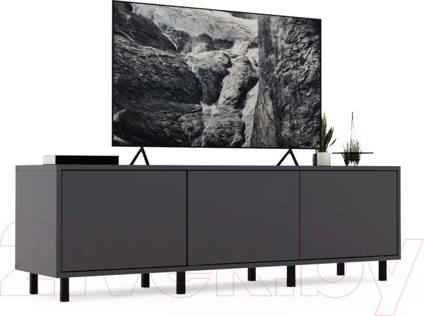 Изображение товара Тумба Crafto Анри 06 150x38x47 (графит)