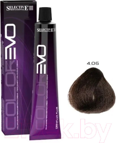 Изображение товара Крем-краска для волос Selective Professional Colorevo 4.06 / 84406 (100мл, каштановый выжженная земля)