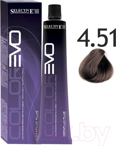 Изображение товара Крем-краска для волос Selective Professional Colorevo 4.51 / 84451 (100мл, каштановый темный шоколад)