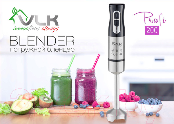 Изображение товара Блендер погружной VLK Profi 200 (стальной/черный)
