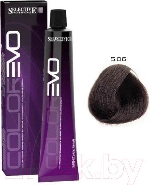 Изображение товара Крем-краска для волос Selective Professional Colorevo 5.06 / 84506 (100мл, светло-каштановый холодный кофе)