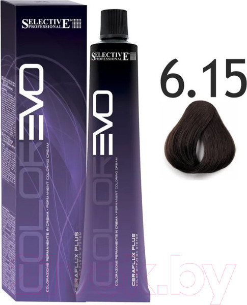 Изображение товара Крем-краска для волос Selective Professional Colorevo 6.15 / 84615 (100мл, темный блондин трюфель)