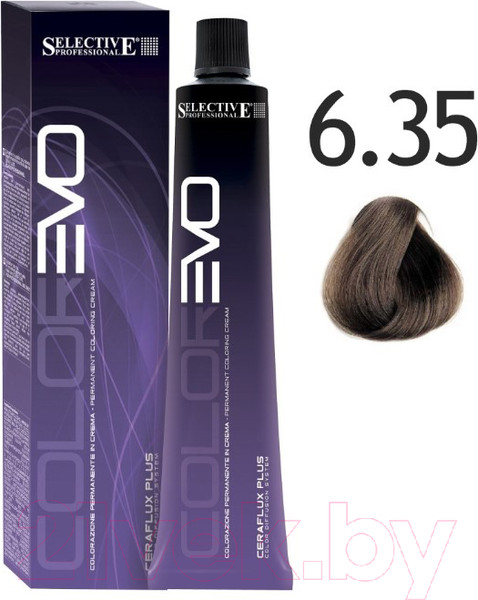 Изображение товара Крем-краска для волос Selective Professional Colorevo 6.35 / 84635 (100мл, темный блондин шоколад)