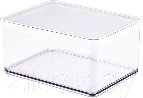 Изображение товара Емкость для хранения Rotho Loft Premium / 1161090000 (прозрачный/белый)