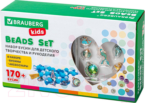 Изображение товара Набор для творчества Brauberg Kids. Beads Set. Русалки / 664700
