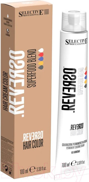 Изображение товара Крем-краска для волос Selective Professional Reverso Superfood 9.0 / 89009 (100мл, очень светлый блондин)