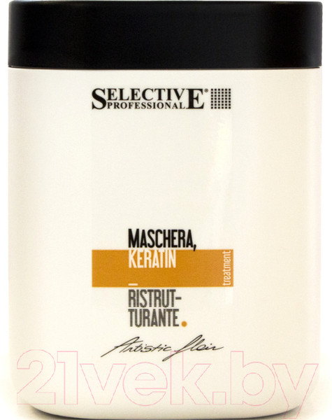 Изображение товара Маска для волос Selective Professional Maschera Keratin Ristrutturante кератиновая / 70700 (1л)