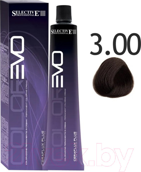 Изображение товара Крем-краска для волос Selective Professional Colorevo 3.00 / 84300 (100мл, темно-каштановый глубокий)