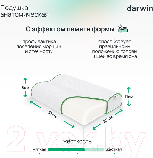 Изображение товара Ортопедическая подушка Darwin Fresh 1.0