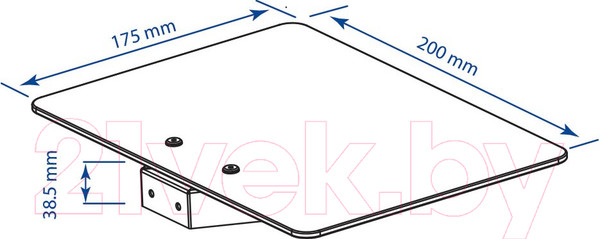 Изображение товара Кронштейн под аппаратуру Kromax Micro-Mono (черный)