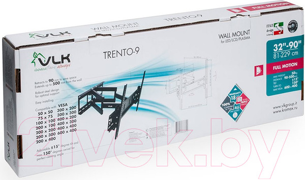 Изображение товара Кронштейн для телевизора VLK Trento-9 (черный)