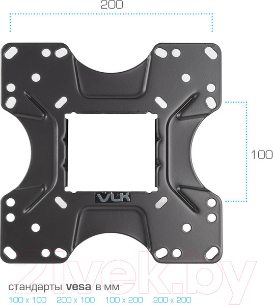 Изображение товара Кронштейн для телевизора VLK Trento-6 (черный)