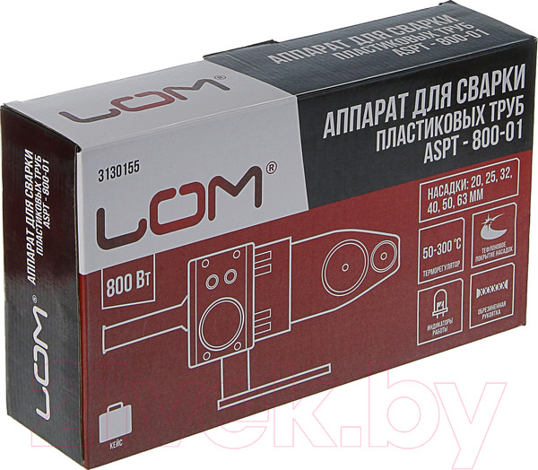 Изображение товара Паяльник для полипропиленовых труб LOM 3130155
