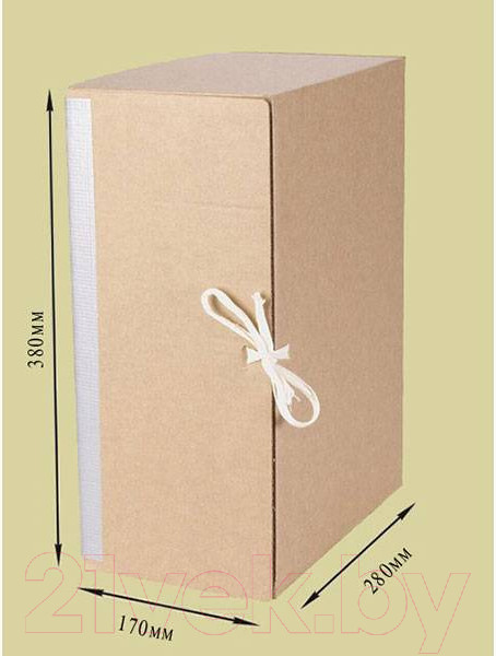 Изображение товара Коробка архивная Офисстандарт 357 (серый)