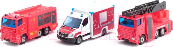 Изображение товара Набор игрушечных автомобилей Siku Экстренная помощь / 6326