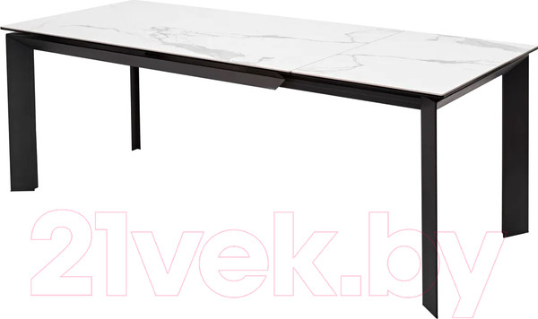 Изображение товара Обеденный стол M-City Cremona 140 High Gloss Statuario / DECDF501THGSTATBLCK140
