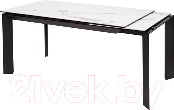 Изображение товара Обеденный стол M-City Cremona 140 High Gloss Statuario / DECDF501THGSTATBLCK140