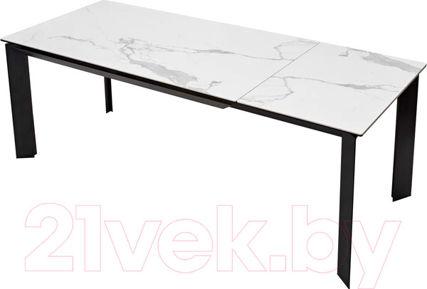Изображение товара Обеденный стол M-City Cremona 140 High Gloss Statuario / DECDF501THGSTATBLCK140