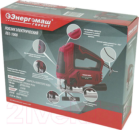 Изображение товара Электролобзик Энергомаш ЛБ1-1000