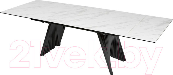 Изображение товара Обеденный стол M-City Ivar 180 Marbles KL-99 / ROCAVA9649GNKL99 (белый мрамор/керамика)