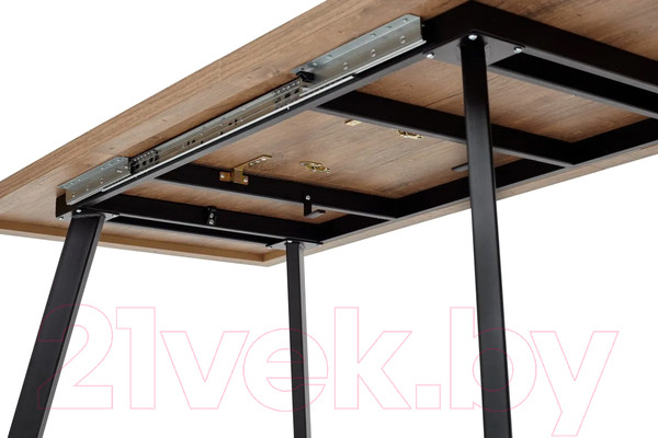 Изображение товара Обеденный стол M-City Brick M 140 / DEDBRICKMOAKKAN140 (дуб канзас/черный)