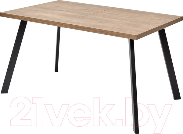 Изображение товара Обеденный стол M-City Brick M 140 / DEDBRICKMOAKKAN140 (дуб канзас/черный)